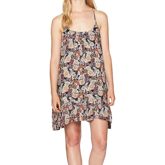 Volcom Simple Things Dress w/ Floral Print NWT!!! - Picture 2 of 6